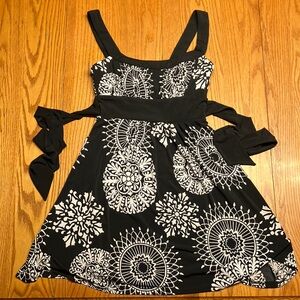 Love Tease Black and White Dress